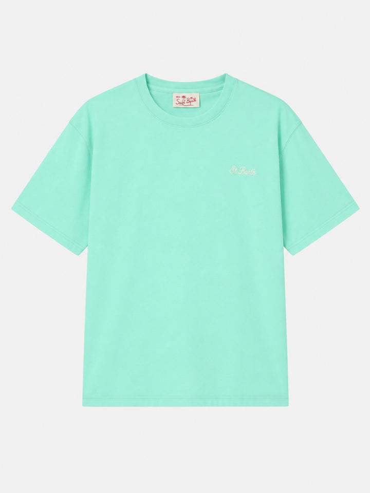 Dover T-Shirt aus salbeigrüner Baumwolle 
