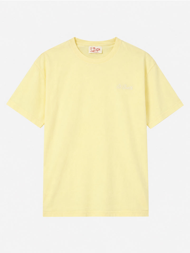 Dover T-Shirt aus hellgelber Baumwolle 