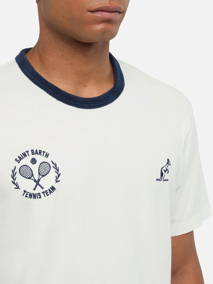 White cotton t-shirt Dover with Australian embroidery | AUSTRALIAN BRAND SPECIAL EDITION