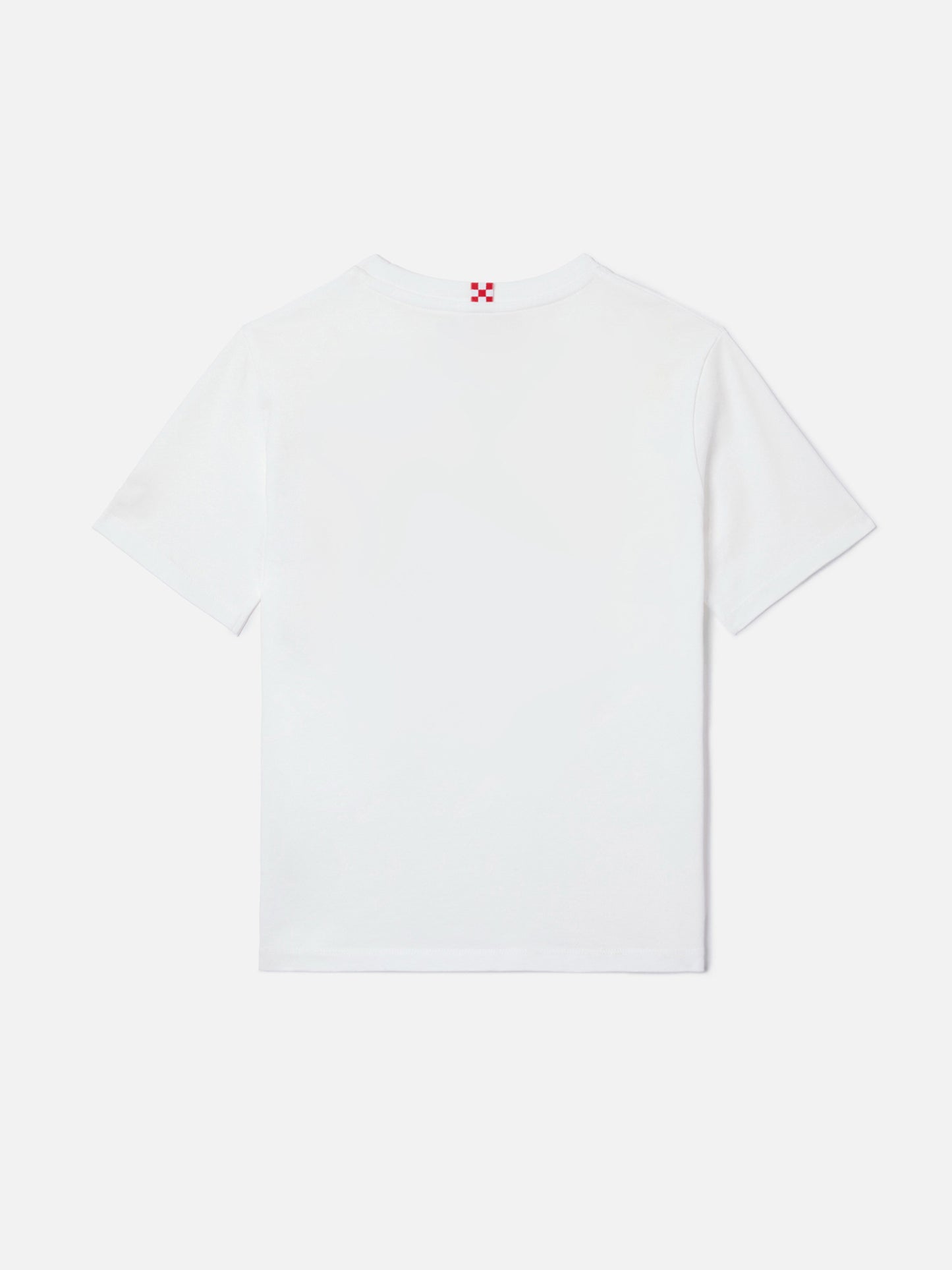 White Dover Jr t-shirt in pure cotton with embroidered logo