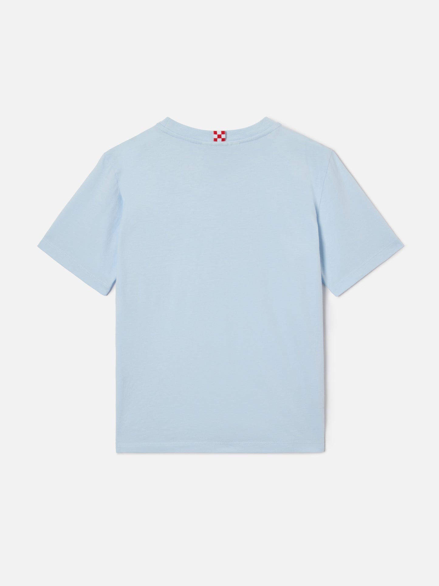 Light blue Dover Jr t-shirt in pure cotton with embroidered logo