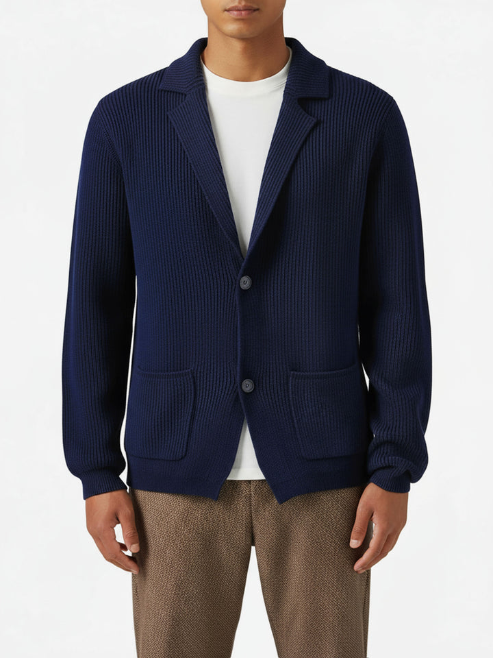 Navy blue wool blazer Eaton