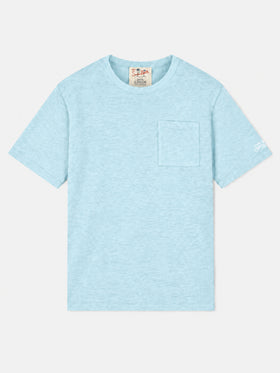T-shirt en jersey de lin vert d’eau Ecstasea 