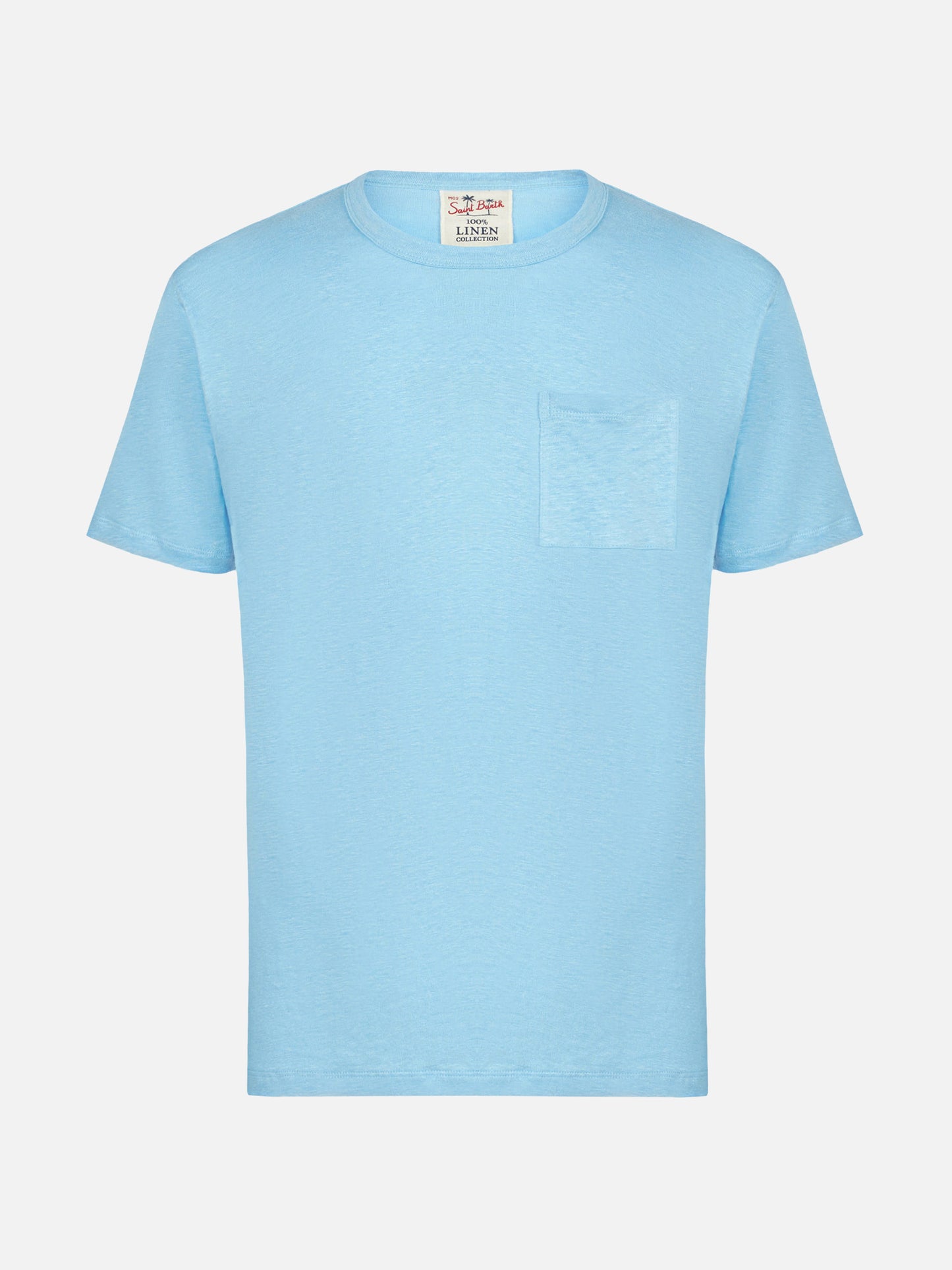T-shirt Ecstasea in lino azzurro