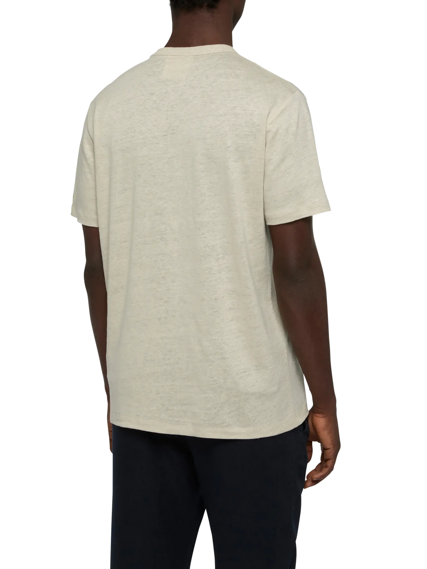 Tshirt Ecstasea in jersey di lino bianco sporco
