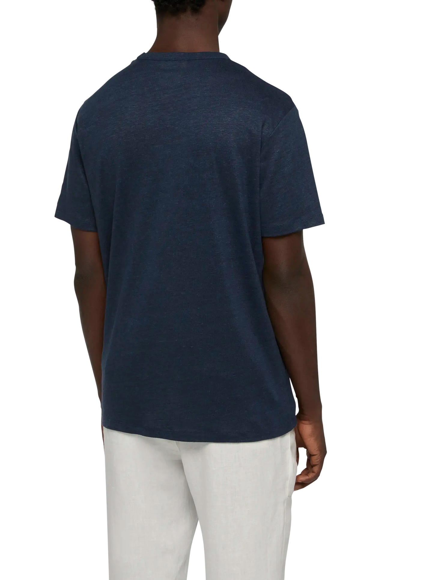 Tshirt Ecstasea in jersey di lino blu navy