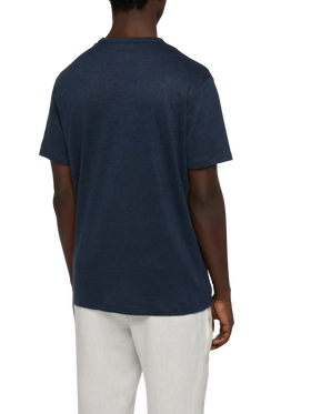 Tshirt Ecstasea in jersey di lino blu navy