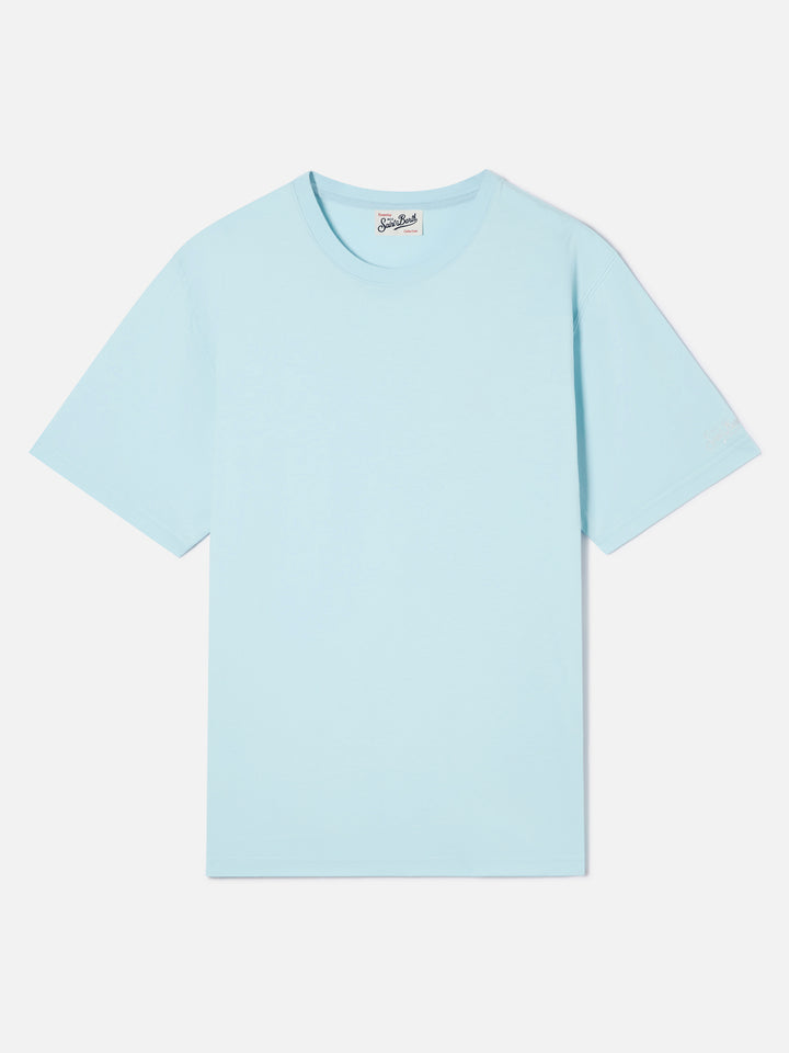 T-shirt azzurra in cotone Every