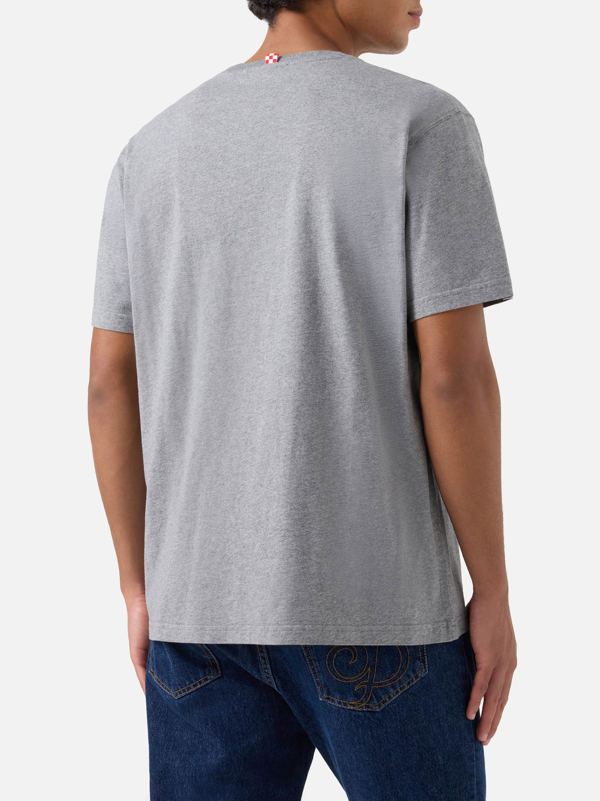 Cada camiseta en algodón gris 