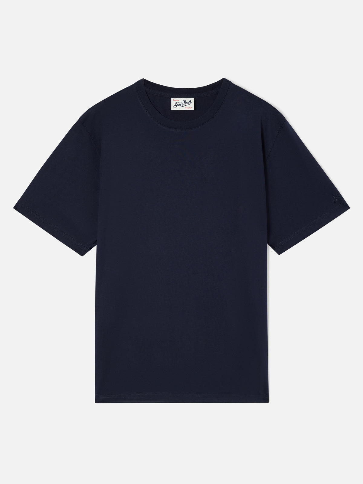 Marineblaues blue T-Shirt aus reiner Baumwolle 