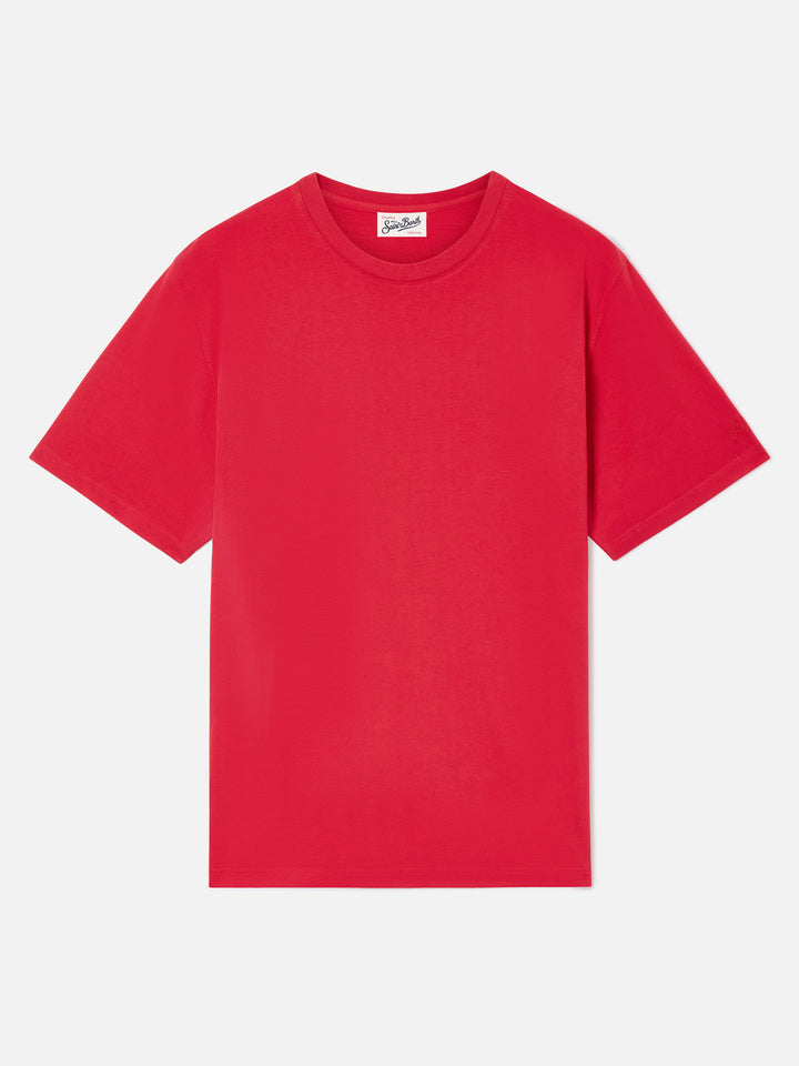 Cada camiseta en algodón rojo 
