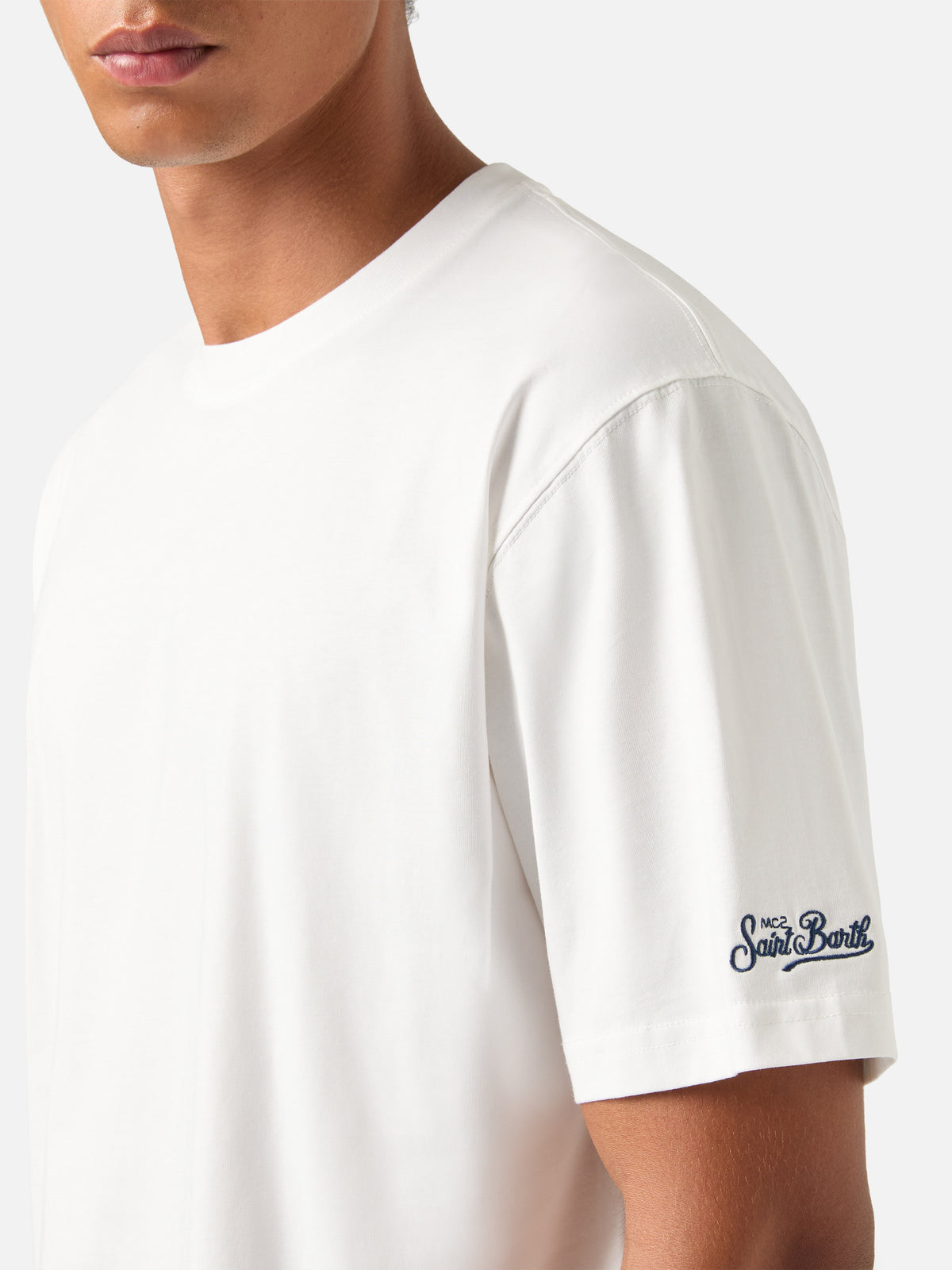 Camiseta de algodón White Every 