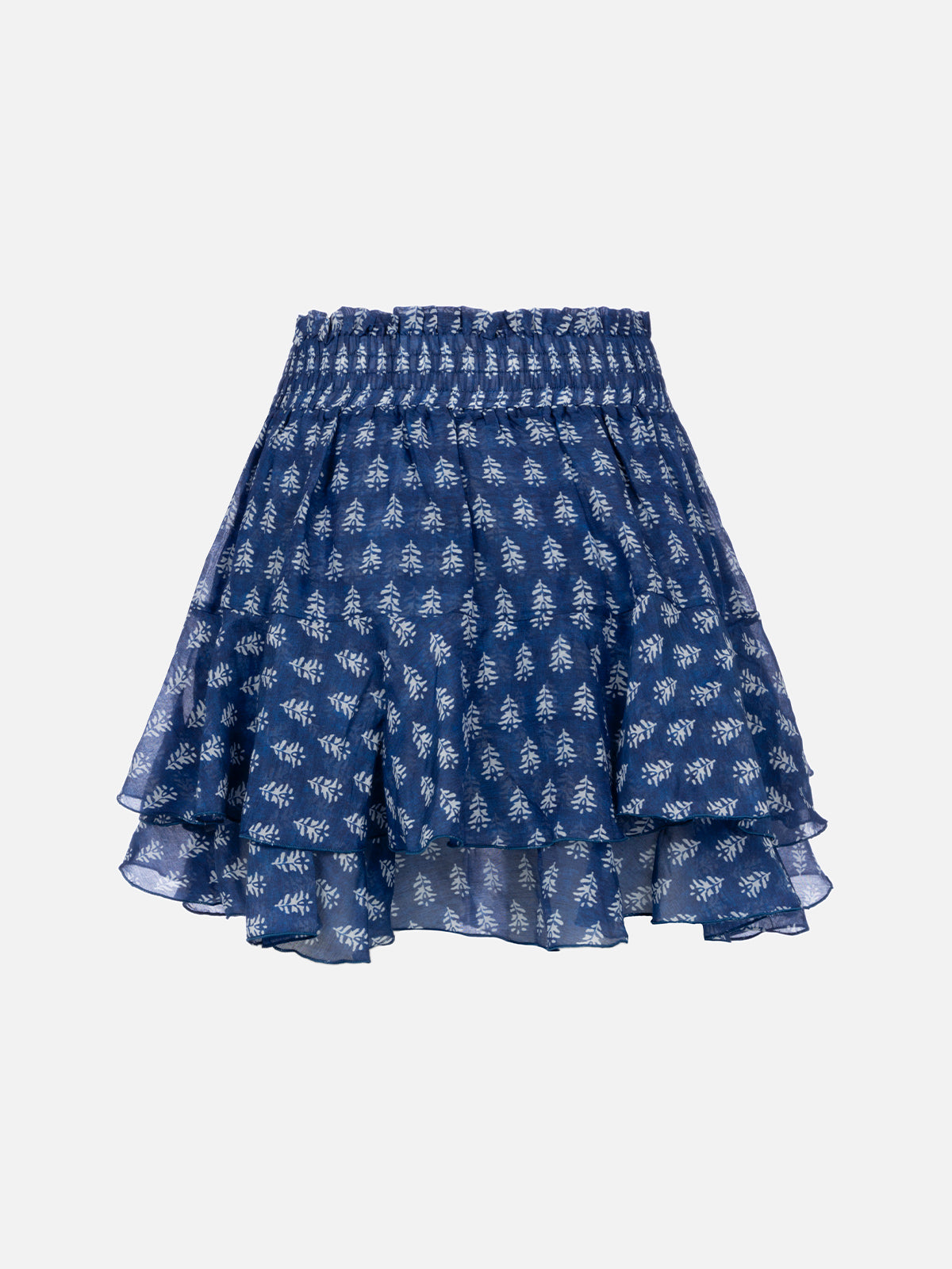 ミニスカート MC2 Saint Barth EIVISSA - Miniskirt with ruffles Woman silk voile ruffled mini skirt Eivissa – MC2 Saint Barth