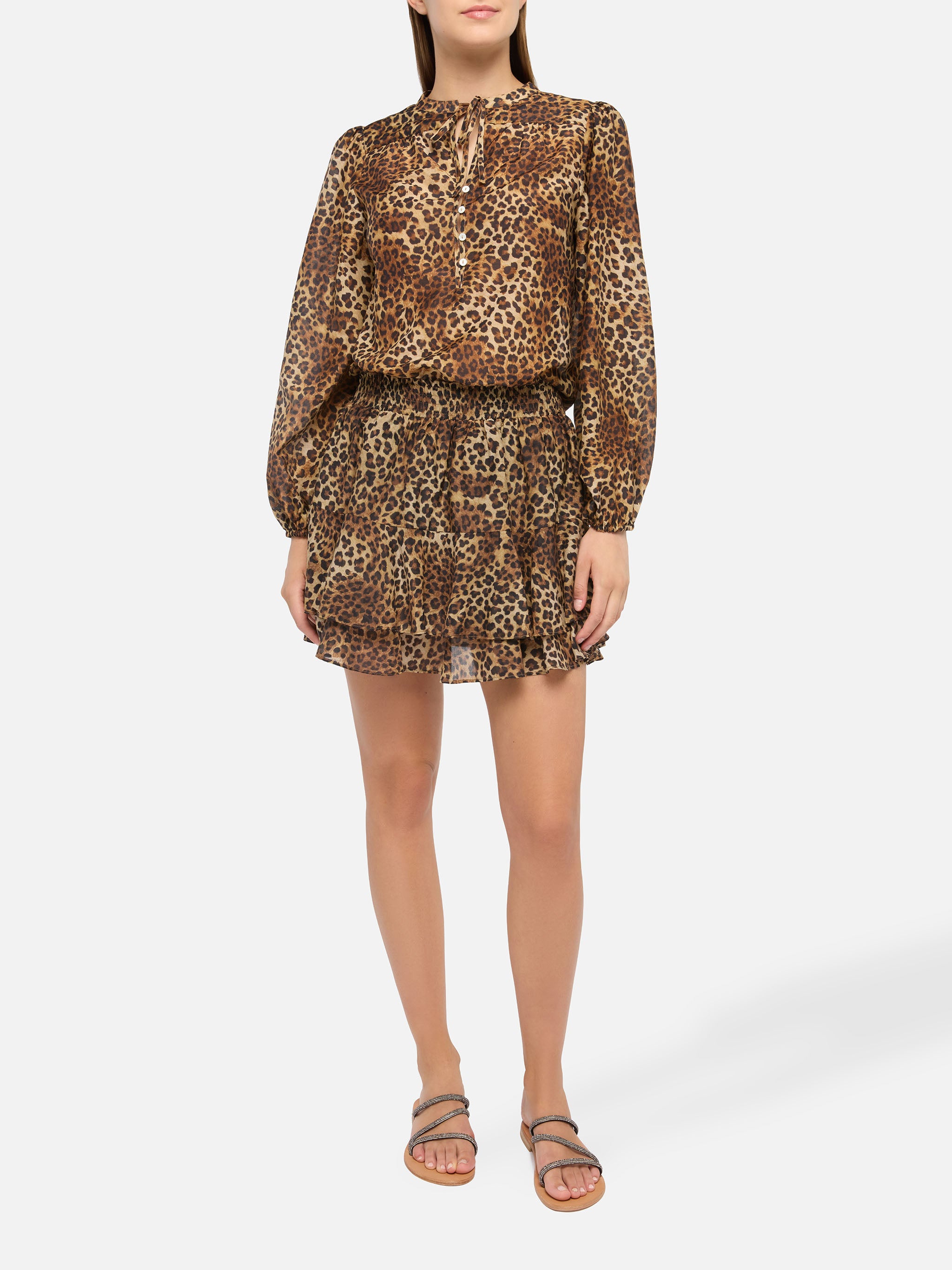 ワンピース MC2 SAINT BARTH Women Mid Skirts EYDIS01060H 18 BROWN Woman skirts - Spring Summer – MC2 Saint Barth