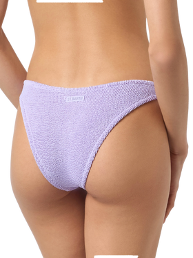 Woman lilac classic crinkle swim briefs Elise