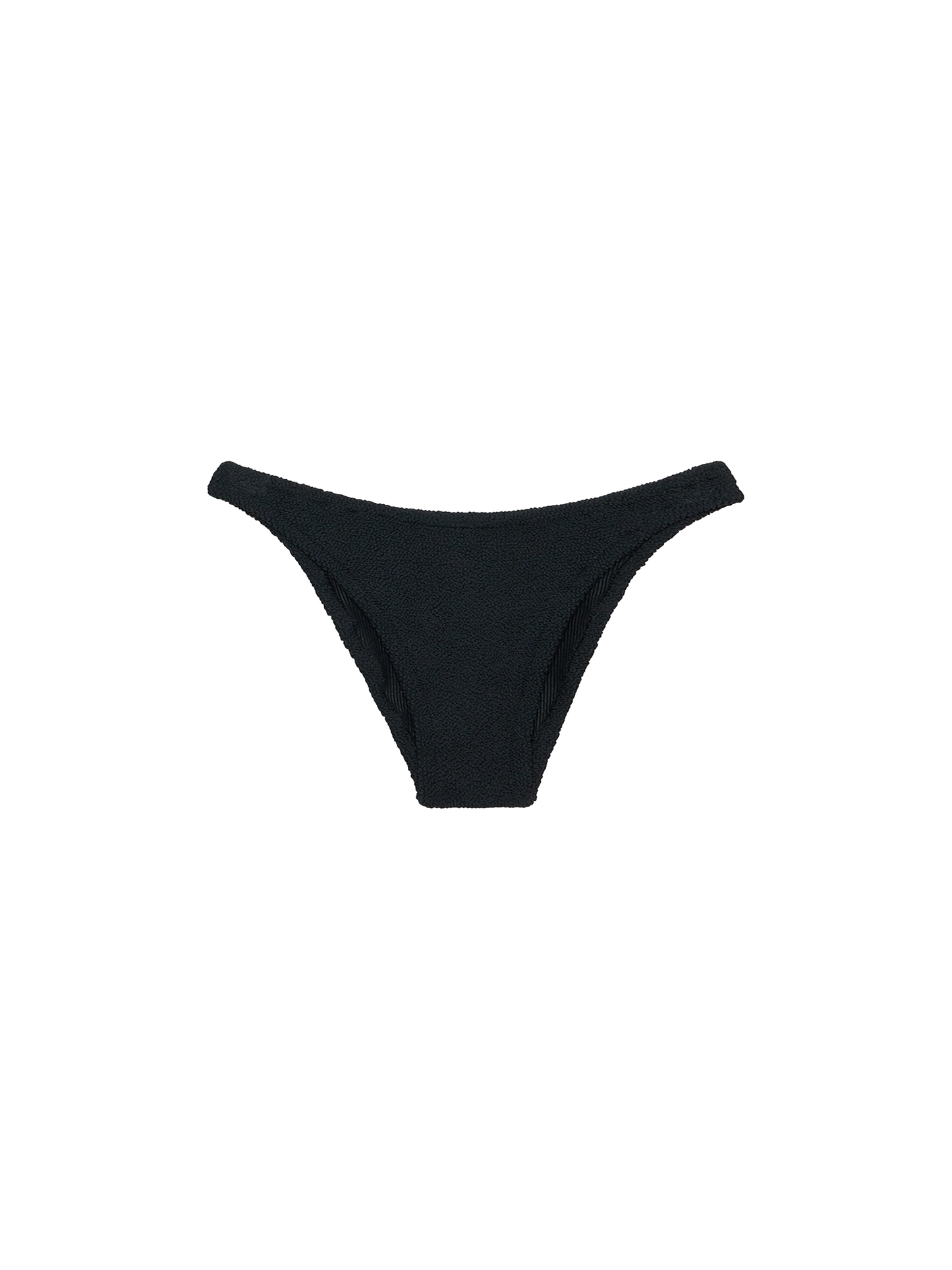 Woman black classic crinkle swim briefs Elise