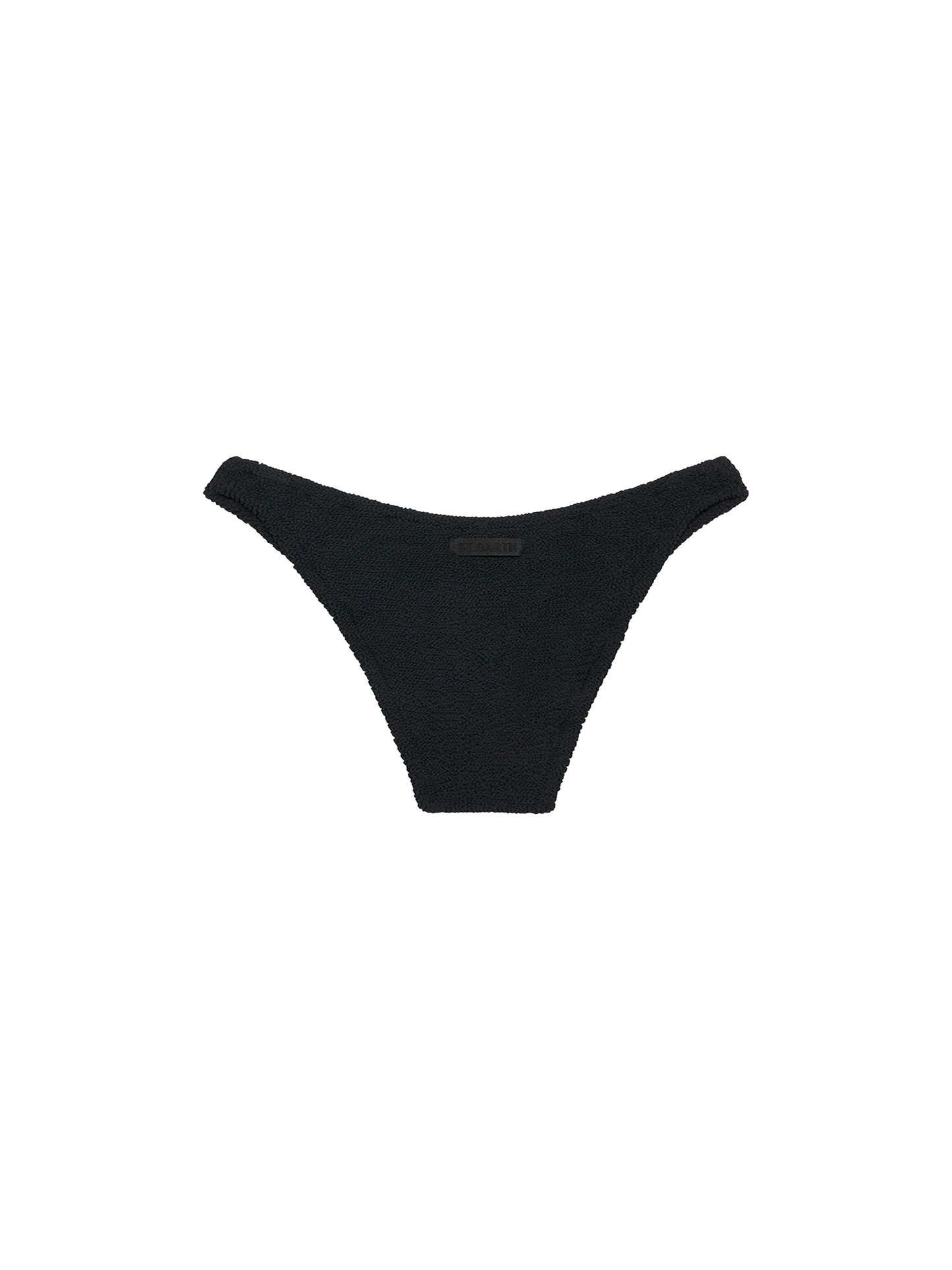 Woman black classic crinkle swim briefs Elise