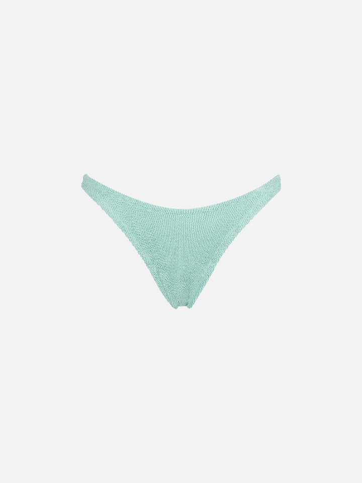 Bikini a bralette verde salvia crinkle Pamy Elise