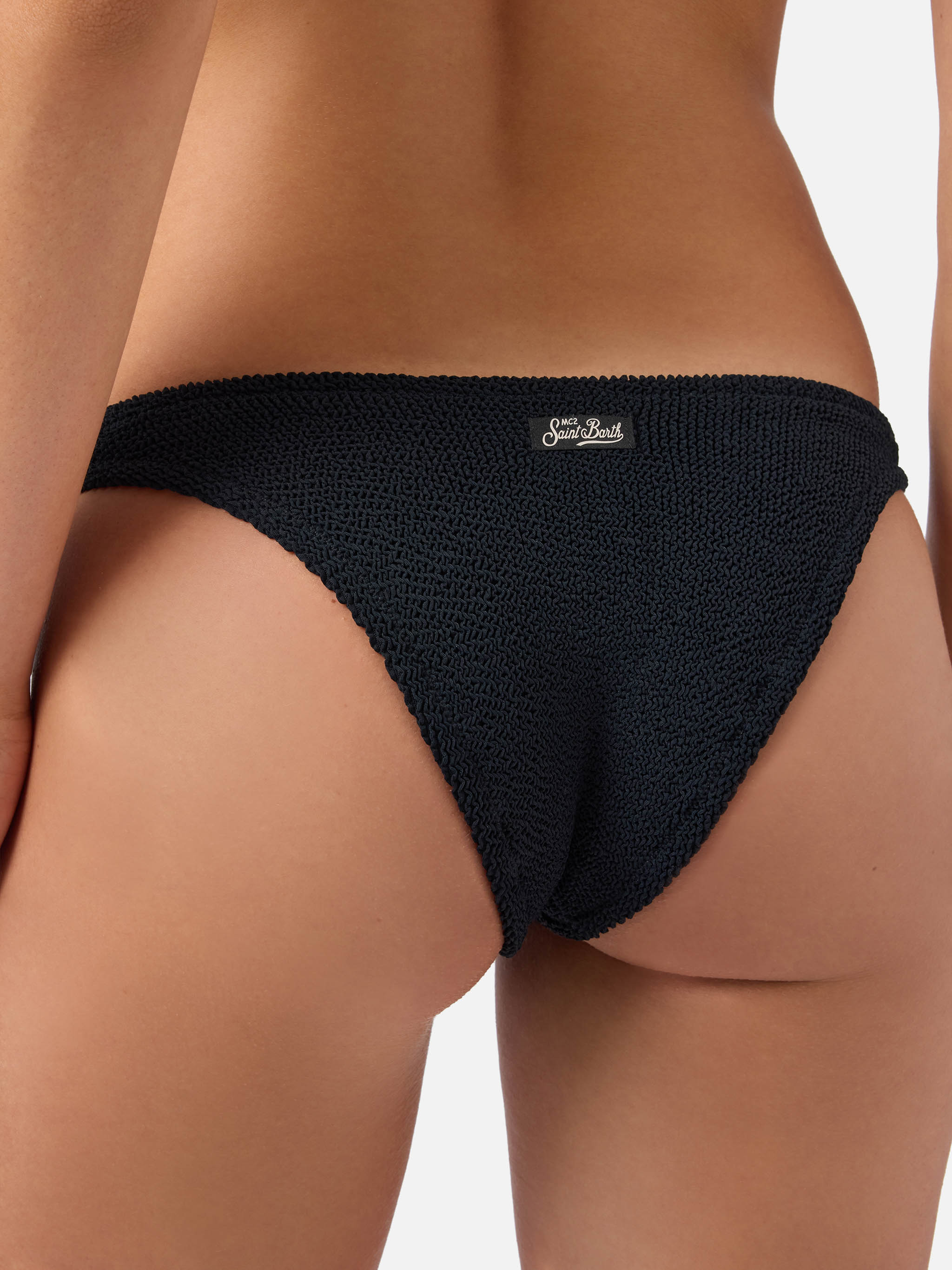 Amira Elise black crinkle bikini – MC2 Saint Barth