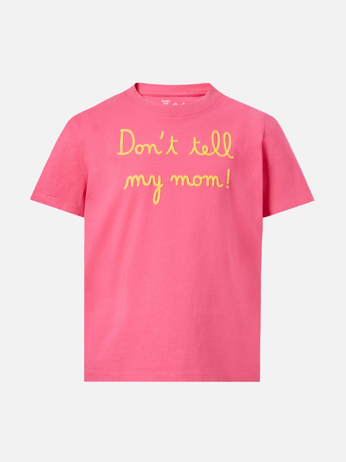 Elly fuchsiafarbenes T-Shirt mit Stickerei