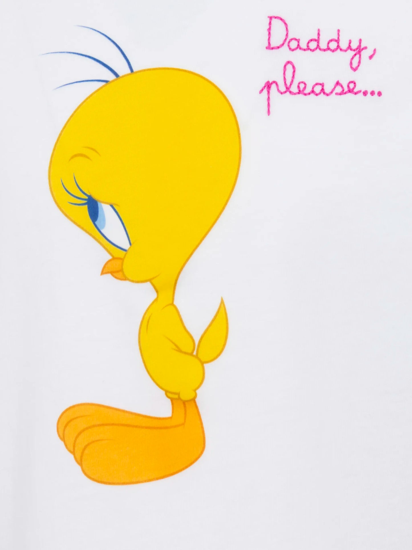Elly Baumwolljersey Rundhals-T-Shirt mit Tweety-Aufdruck | WARNER BROS SPECIAL EDITION