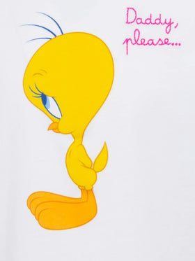 Elly Baumwolljersey Rundhals-T-Shirt mit Tweety-Aufdruck | WARNER BROS SPECIAL EDITION