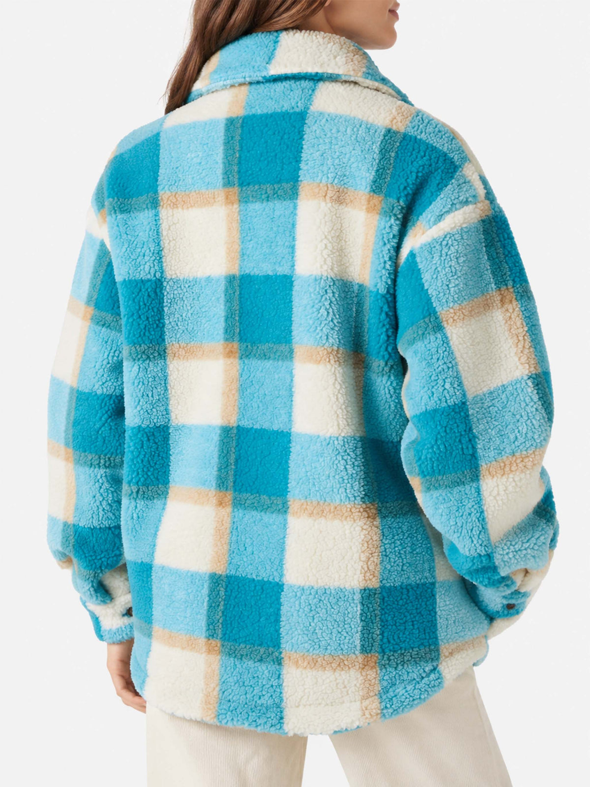 Sobrecamisa Elys de sherpa tartán 