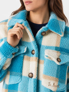Sobrecamisa Elys de sherpa tartán 