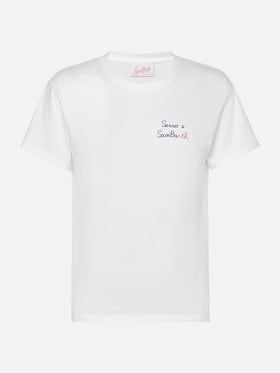 T-shirt Emilie in cotone con ricamo Sesso e Sambarth
