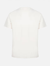 Woman off-white cotton jersey crewneck t-shirt Emilie