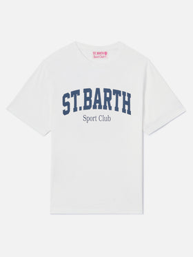T-shirt Emilie bianca con stampa Sport Club