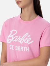 T-shirt girocollo in jersey di cotone da donna Emilie con stampa Barbie St. Barth | BARBIE SPECIAL EDITION