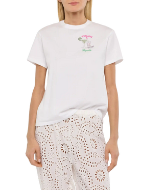 Baumwoll-T-Shirt Emilie mit Texani &amp; Tequila-Stickerei