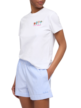 T-shirt Emilie in cotone con ricamo Group therapy