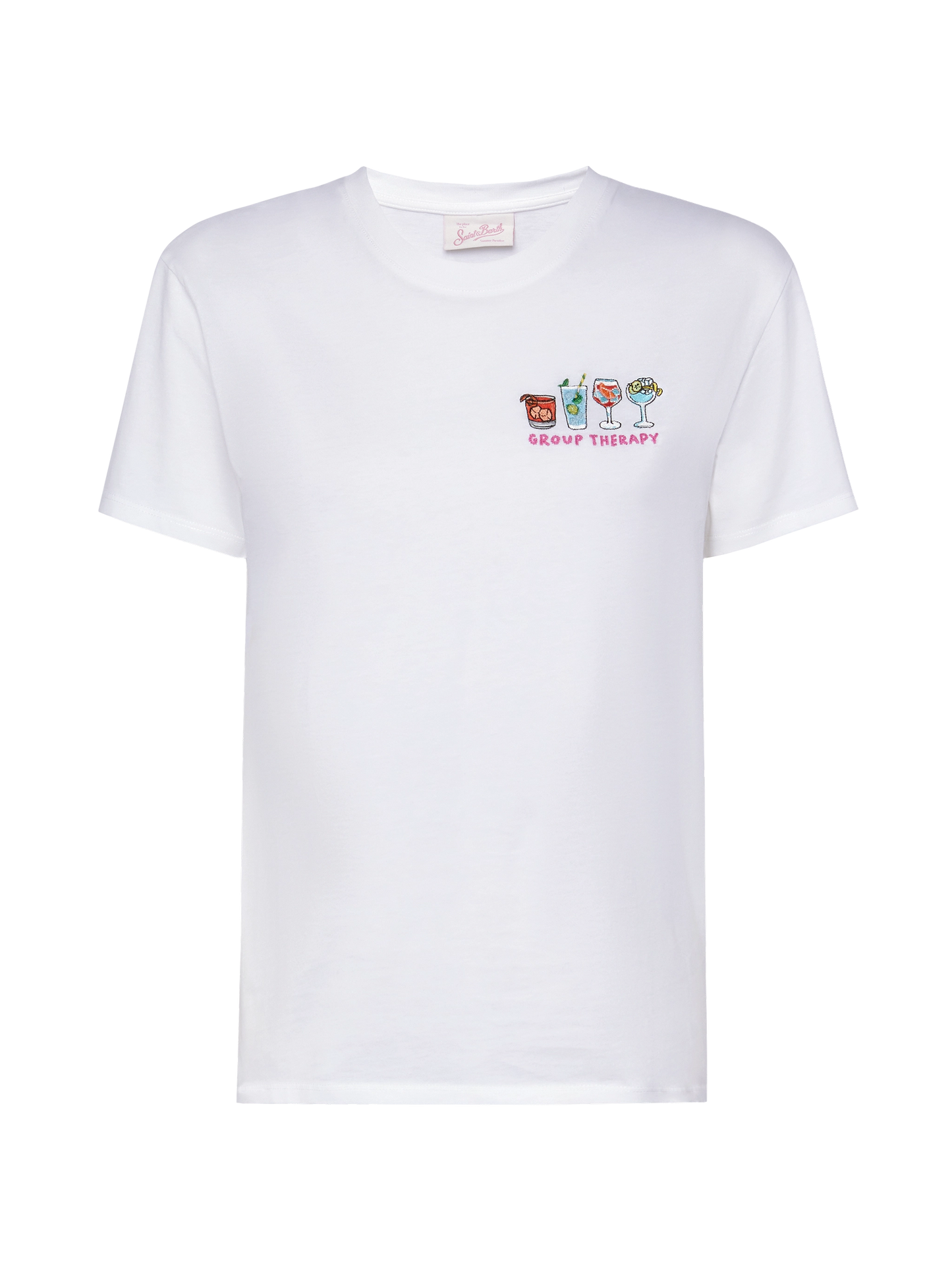 T-shirt Emilie in cotone con ricamo Group therapy