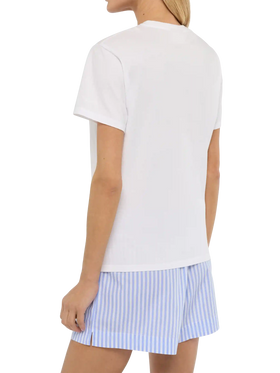 T-Shirt „Emilie“ aus Baumwolle mit „Sono molto tonica“-Stickerei