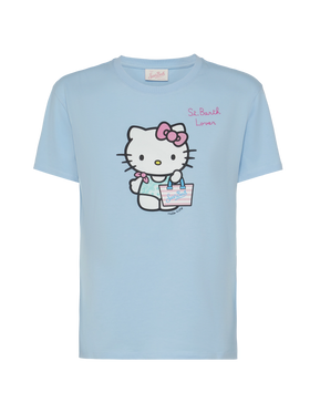 Baumwoll-T-Shirt Emilie mit Hello Kitty St. Barth Lover-Stickerei | HELLO KITTY SPECIAL EDITION