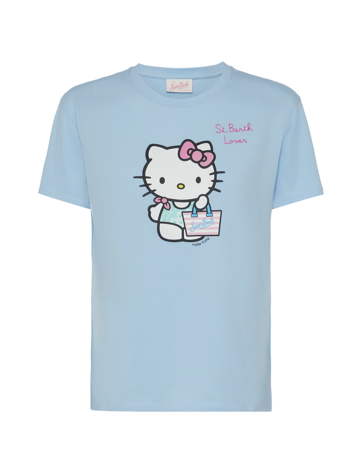 Baumwoll-T-Shirt Emilie mit Hello Kitty St. Barth Lover-Stickerei | HELLO KITTY SPECIAL EDITION
