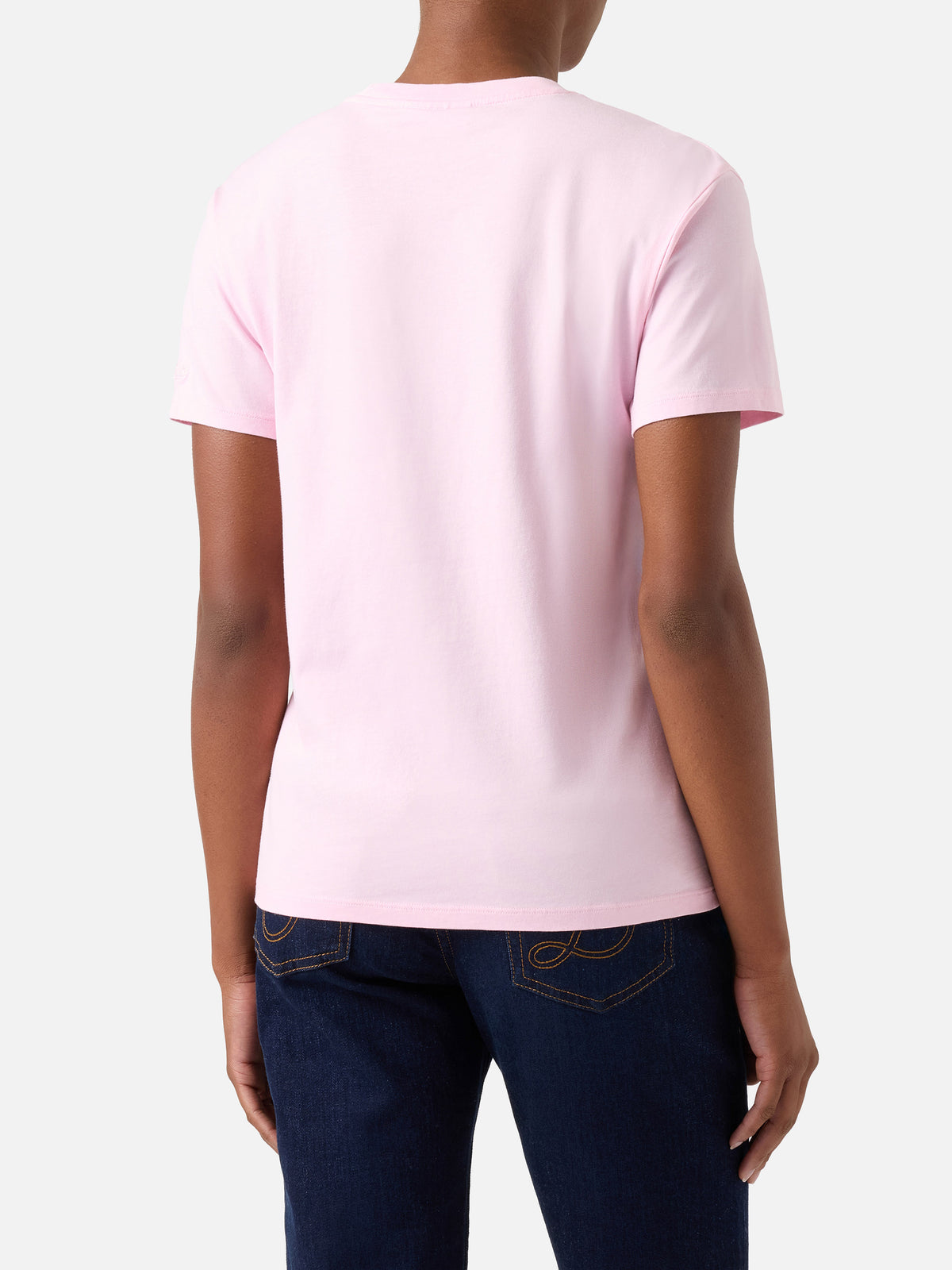 Pink Emilie t-shirt with Spesso Ho Sempre Ragione embroidery | Special edition
