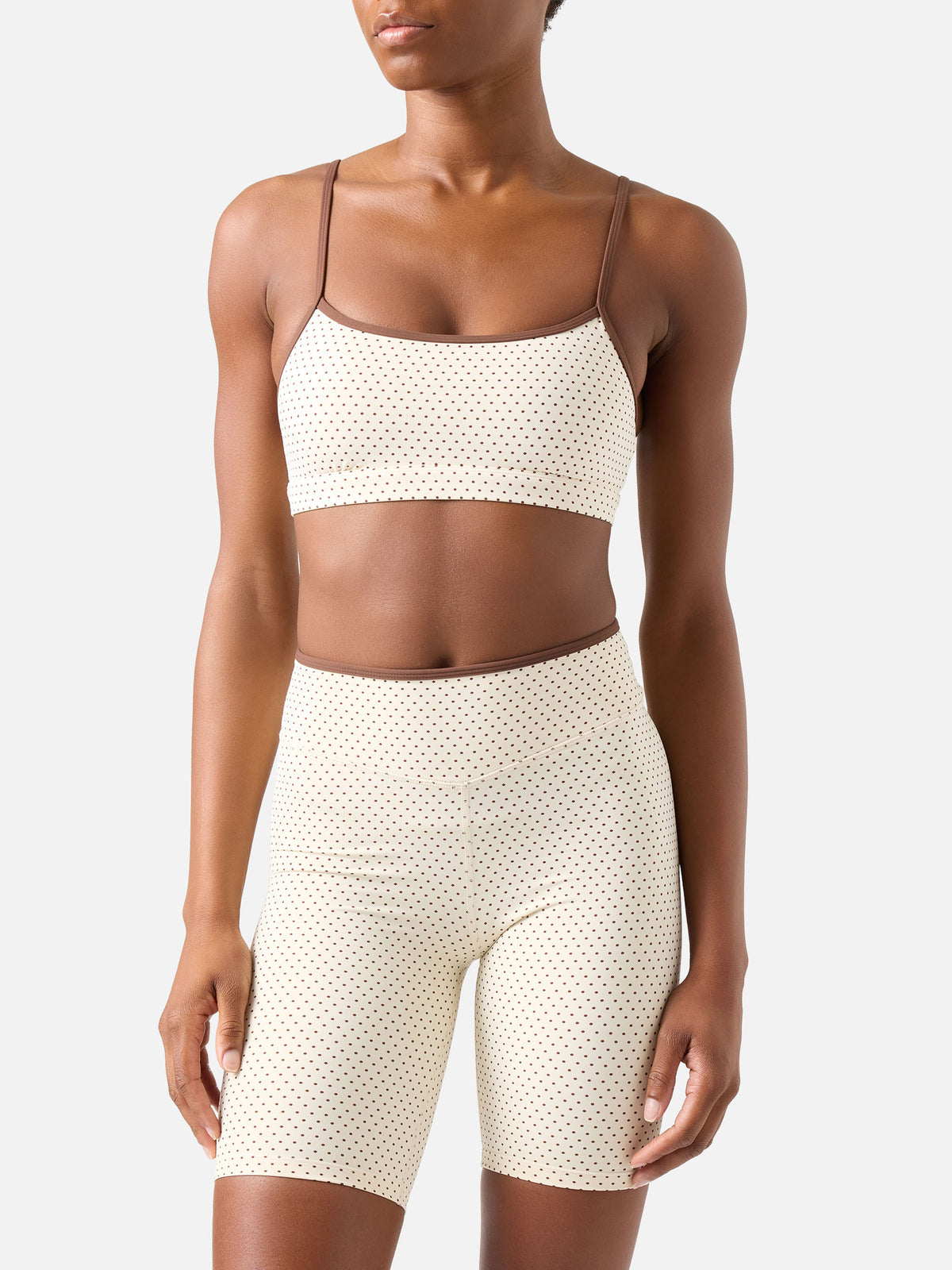 Eiris Fitness-Top mit Mikro-Polka-Dot-Print 