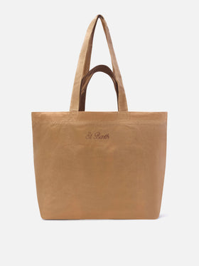 Nut Essential waxed tote bag with logo embroidery