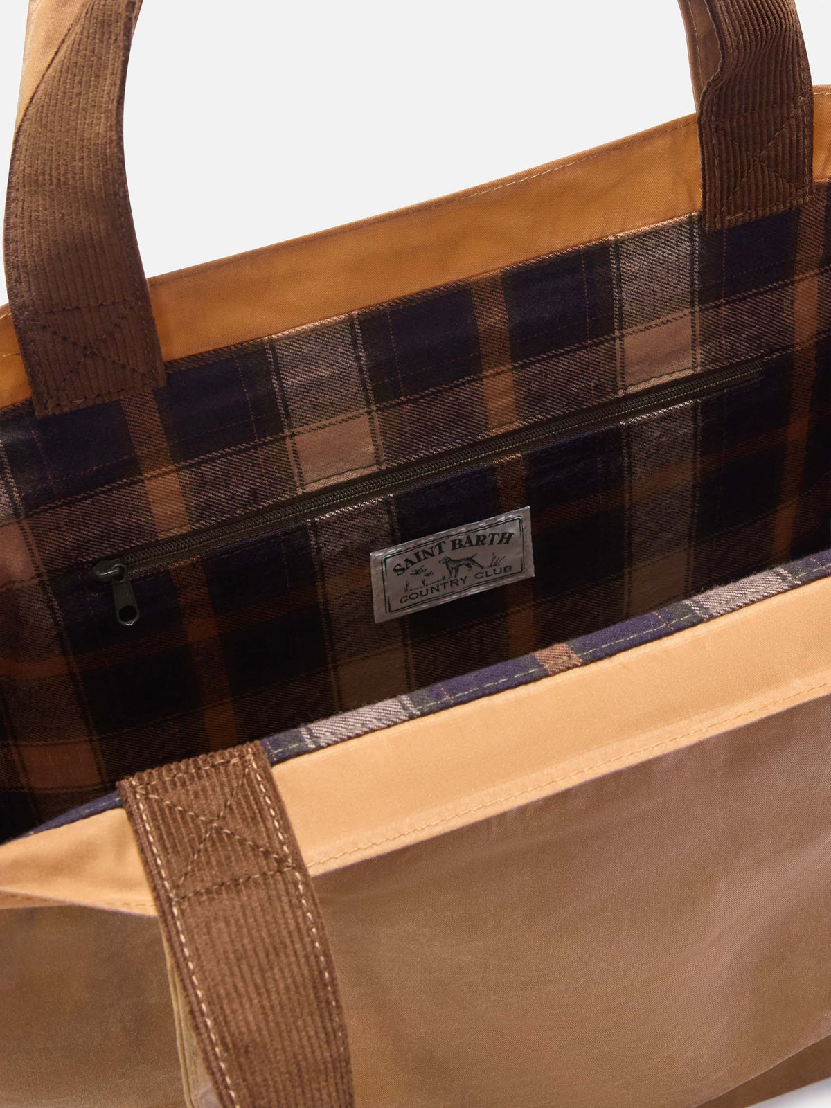 Nut Essential waxed tote bag with logo embroidery