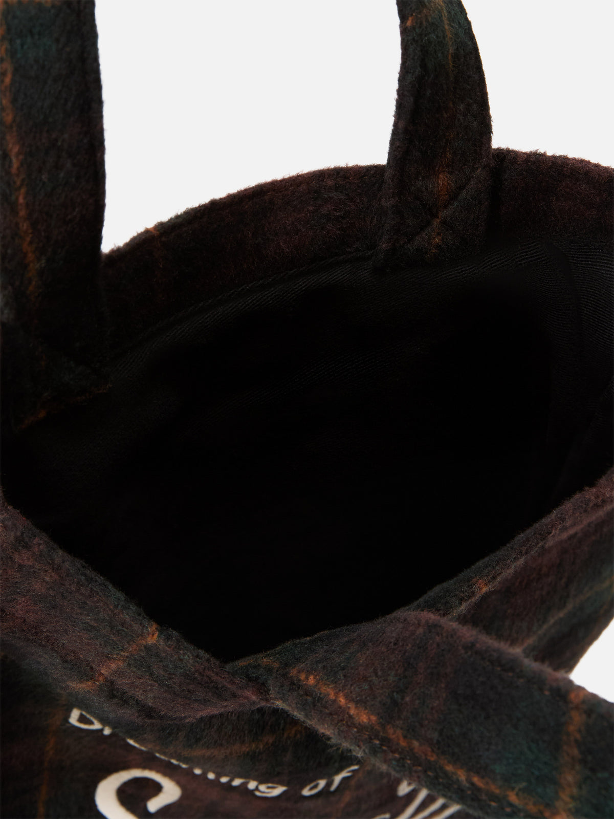 Mini Essential Tasche aus Wollmischung tote mit Tartanmuster 