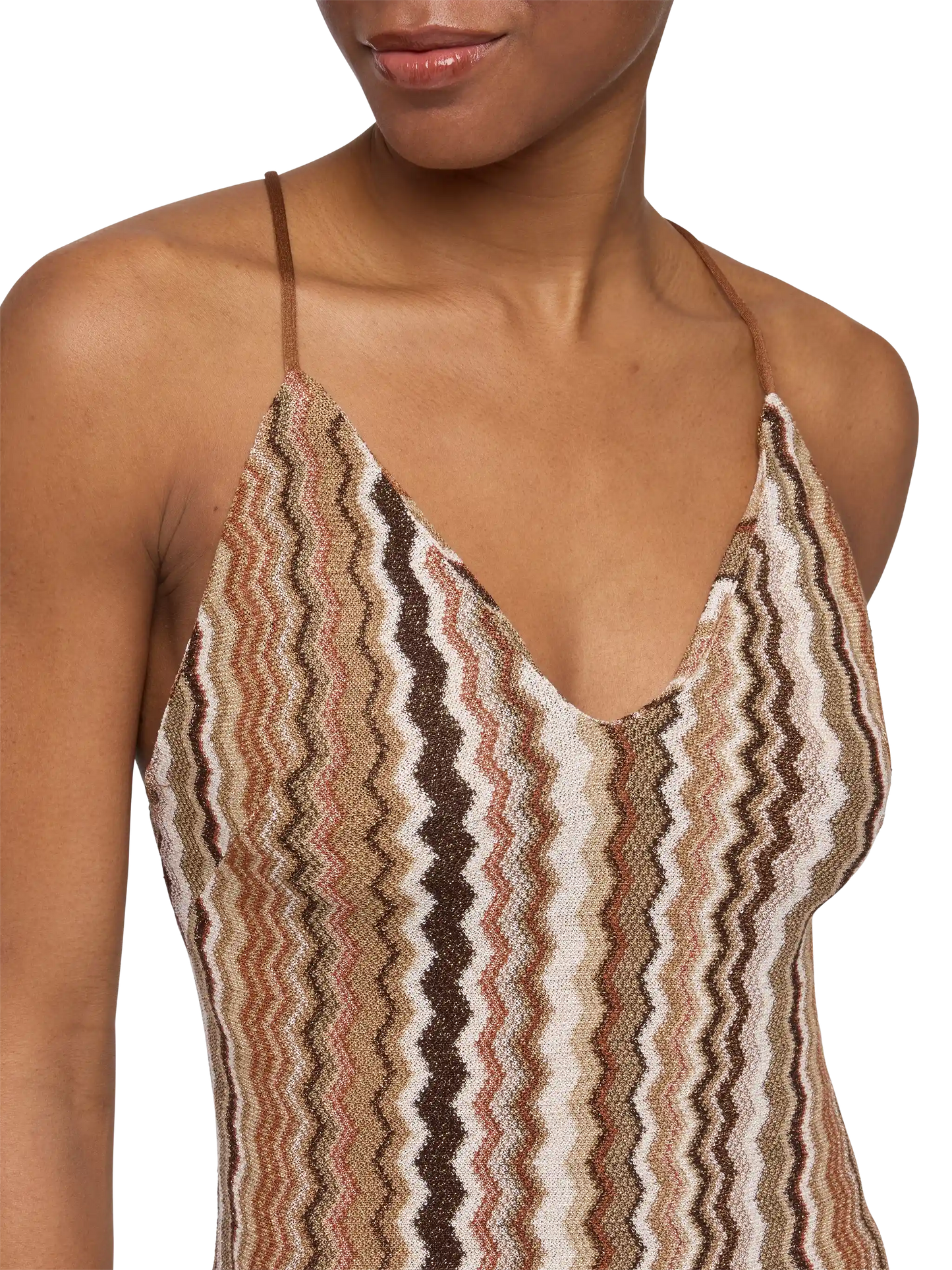 Eydis – Unterkleid aus Raschelstrick mit Chevron-Muster