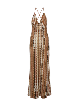 Eydis – Unterkleid aus Raschelstrick mit Chevron-Muster