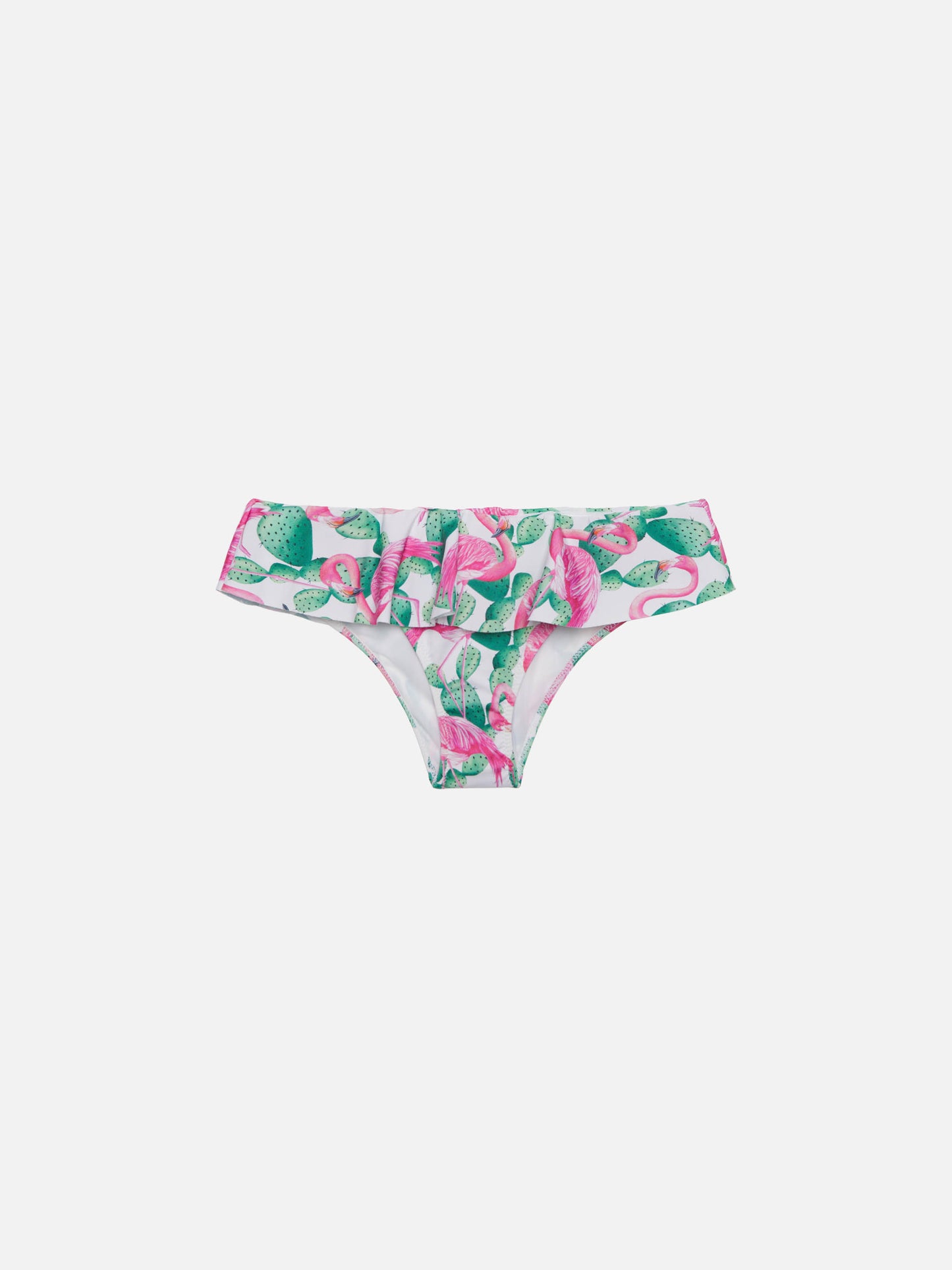 Slip bikini Fanny con stampa fenicottero