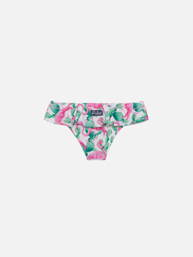 Slip bikini Fanny con stampa fenicottero