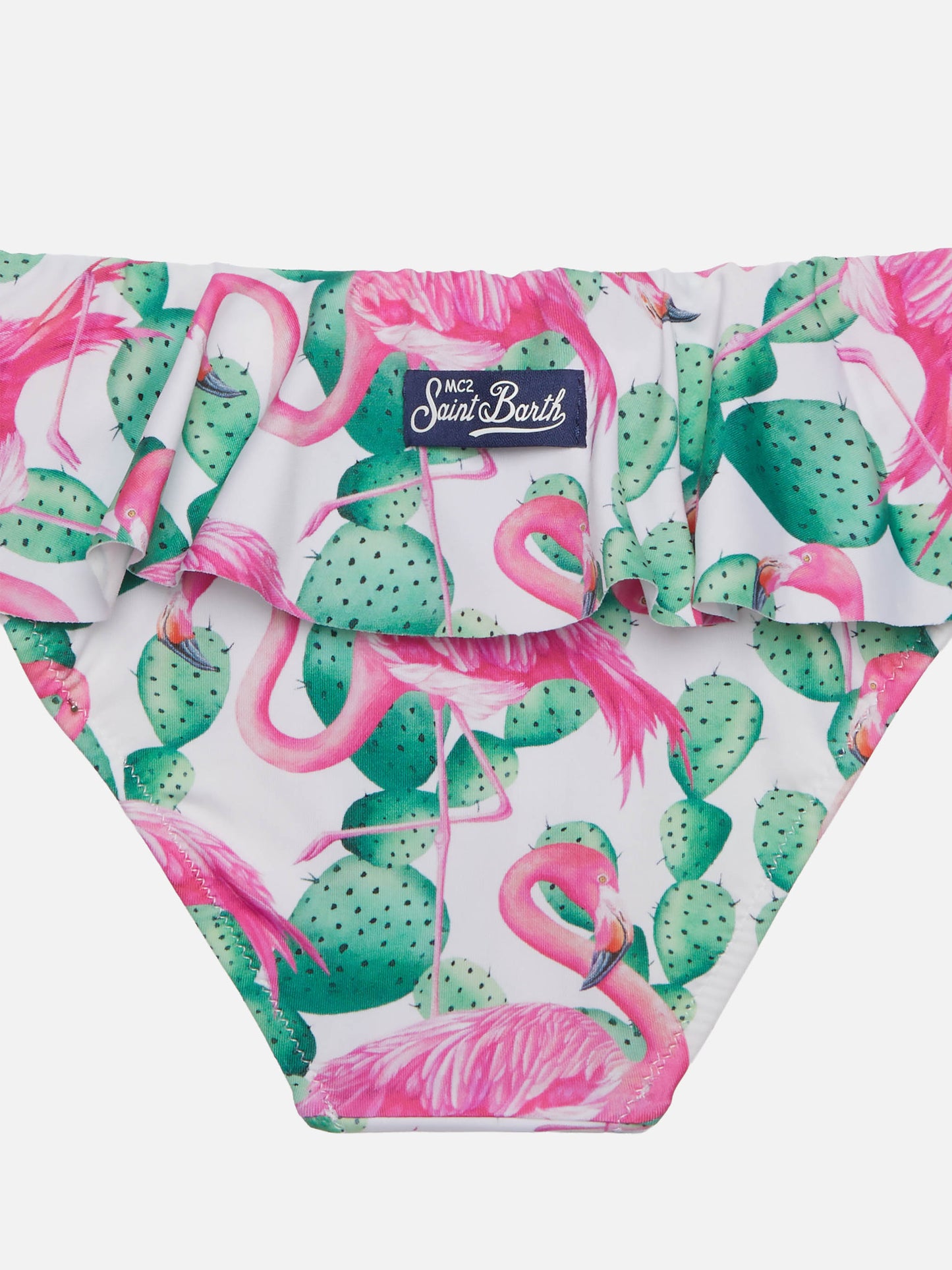 Slip bikini Fanny con stampa fenicottero