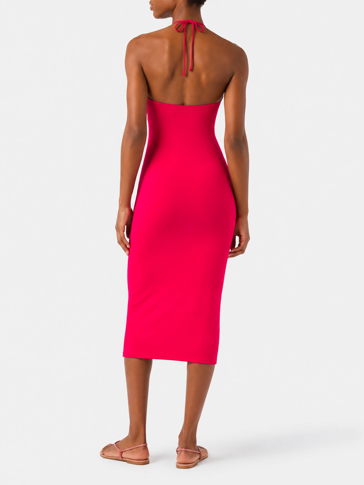 Longuette cutout fuchsia dress Farah