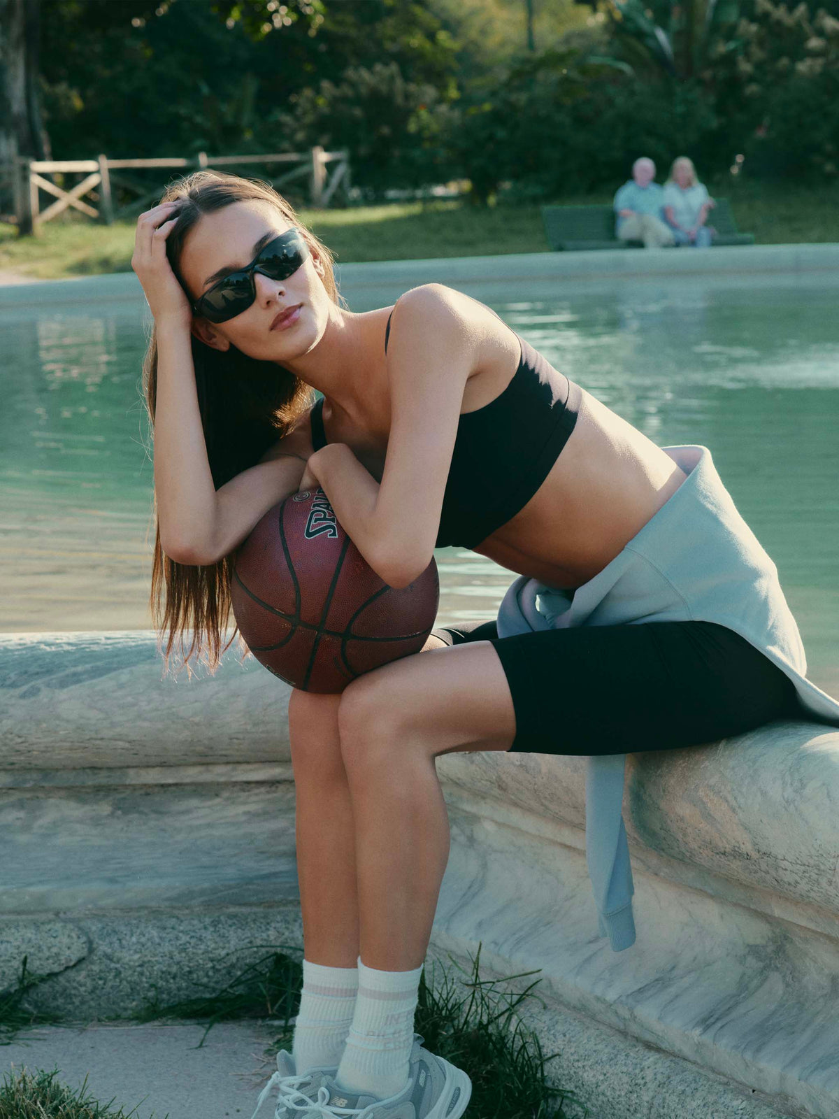 Black Fawn heat-sealed sports shorts